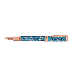 Conklin Endura Deco Crest Demo Blue Rose Gold Fountain pen