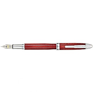 Conklin Herringbone Burgundy Red Fountain pen