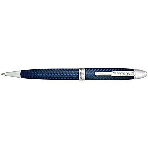 Conklin Herringbone Navy Blue Ballpoint
