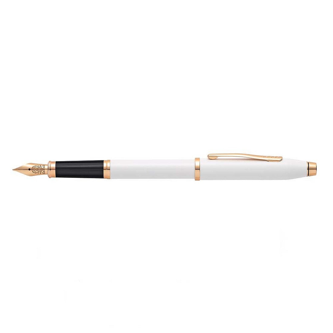 Cross Century II Fountain Pen Pearlescent White with Rose Gold Trim Fine Point