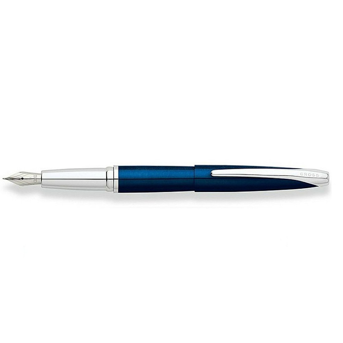 Selectiekader kralen werk Cross ATX Translucent Blue Fountain pen | Appelboom.com
