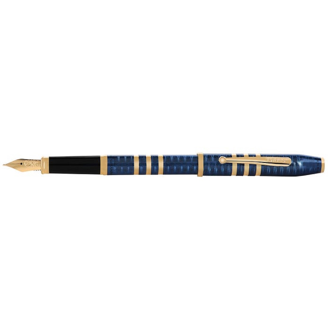 Brand New In Box Cross Century II Rollerball Pen Translucent Blue & Chrome 