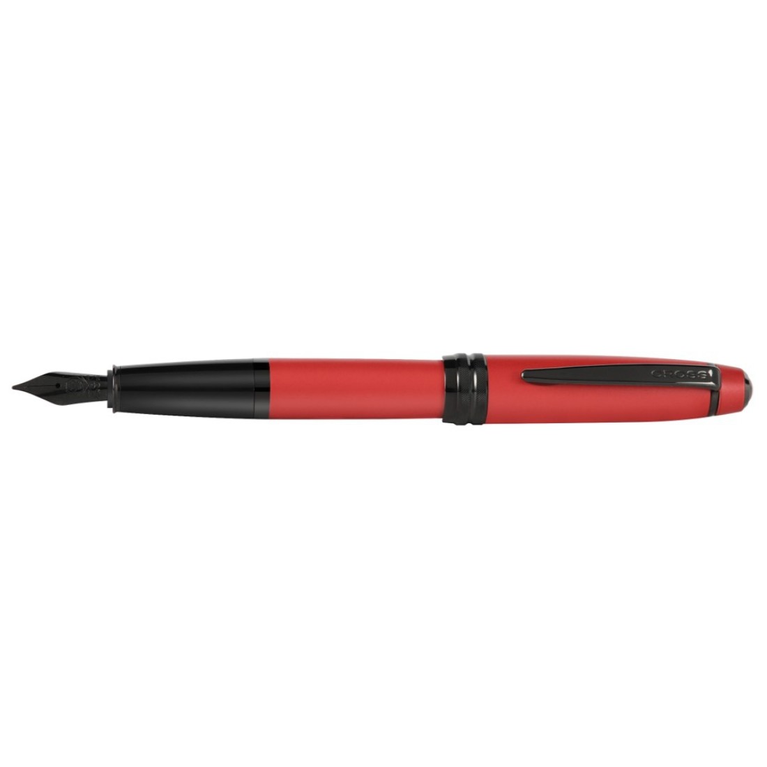 New In Box Red Lacquer & Chrome Cross Bailey Ballpoint Pen 