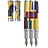 David Oscarson 15th Anniversary American Art Deco Yellow ST Pluma estilográfica