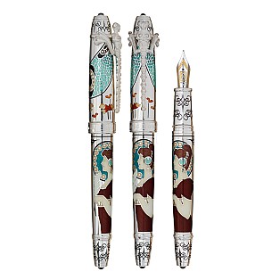David Oscarson 25th Silver Anniversary Ruby Red Pióro wieczne