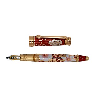 David Oscarson Carl Linnaeus Red ST Fountain pen