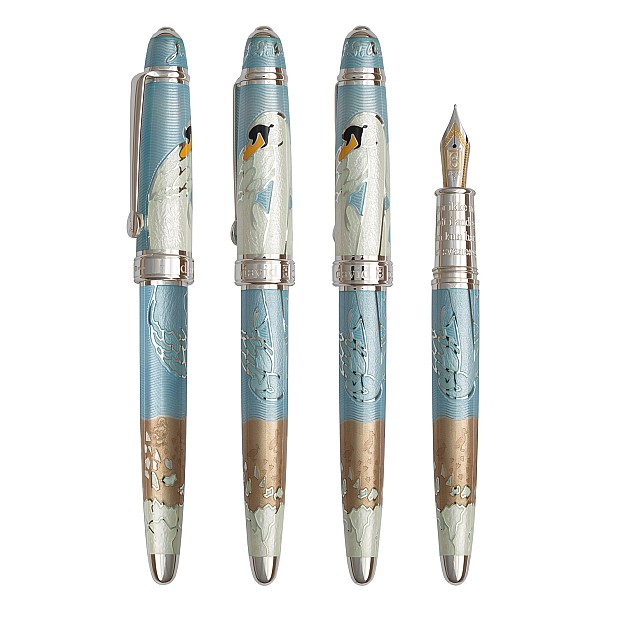 David Oscarson Hans Christian Andersen Azure Copper White ST Füllfederhalter