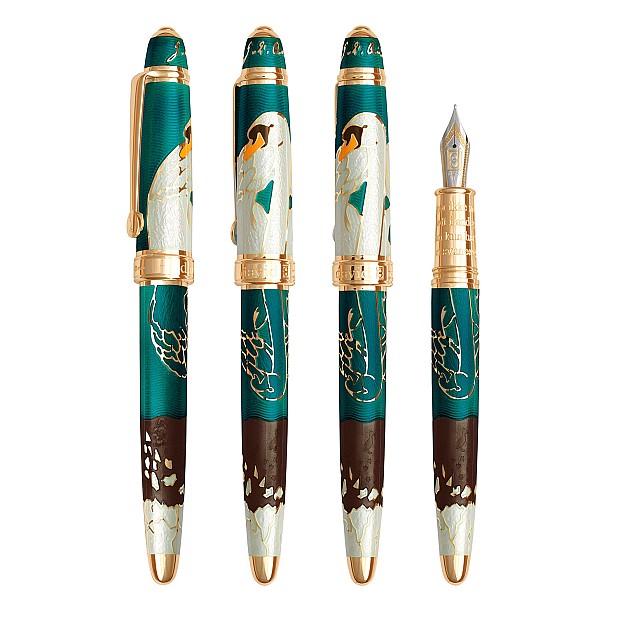 David Oscarson Hans Christian Andersen Teal Coffee White GT Füllfederhalter