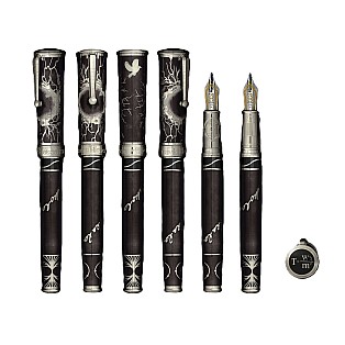 David Oscarson Nikola Tesla Mossy Black-Grey ST Pióro wieczne