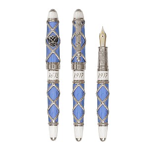 David Oscarson Russian Imperial Sky Blue ST Pluma estilográfica