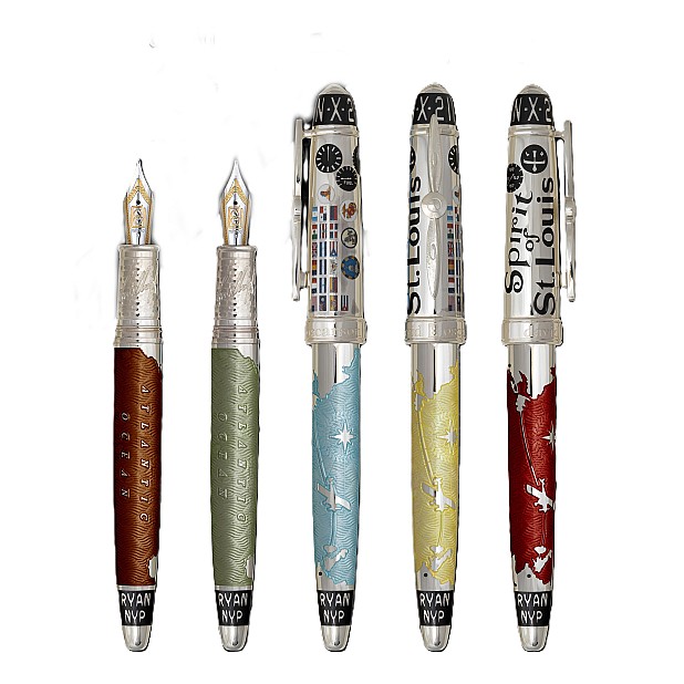 David Oscarson Spirit of St. Louis Sunburst Yellow Caneta de tinta permanente