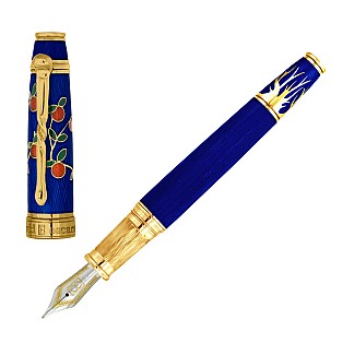 David Oscarson Tree of Life Sapphire Blue Pióro wieczne