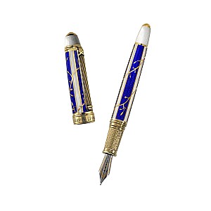 David Oscarson Trellis Sapphire Blue Pluma estilográfica