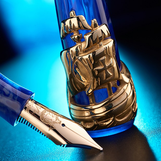 Nino Marino Signature Columbus Gold Caneta de tinta permanente