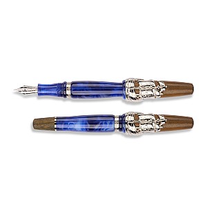 Nino Marino Signature Columbus Silver Pluma estilográfica