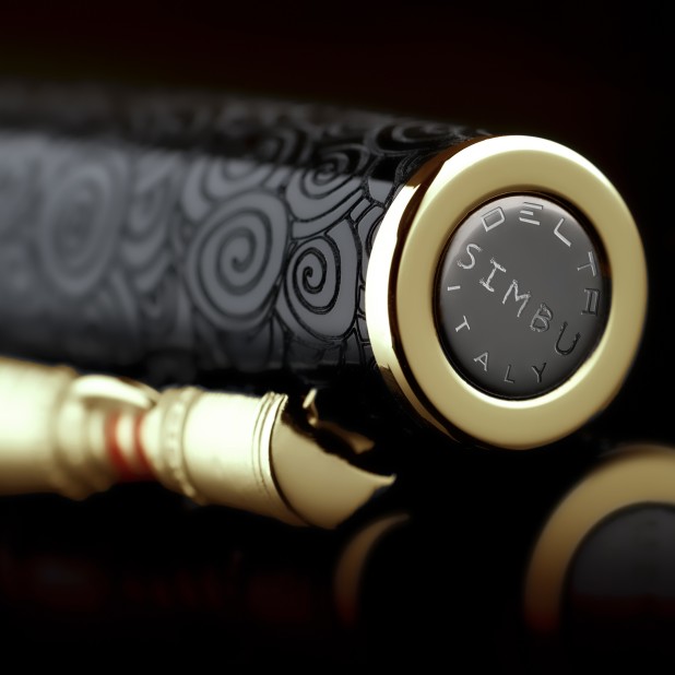 Delta Indigenous Simbu Black Vermeil LE GT Fountain pen