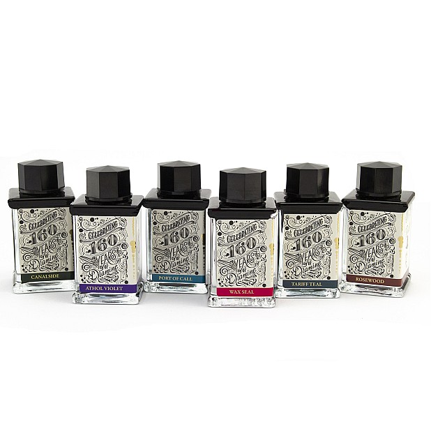 Diamine 160th Anniversary 75ml Bouteille d'encre Ensemble Complet