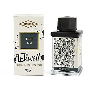 Diamine 160th Anniversary Tariff Teal 75ml Ink Bottle