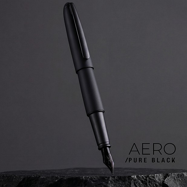 Diplomat Aero Pure Black Special Edition Caneta de Tinta Permanente