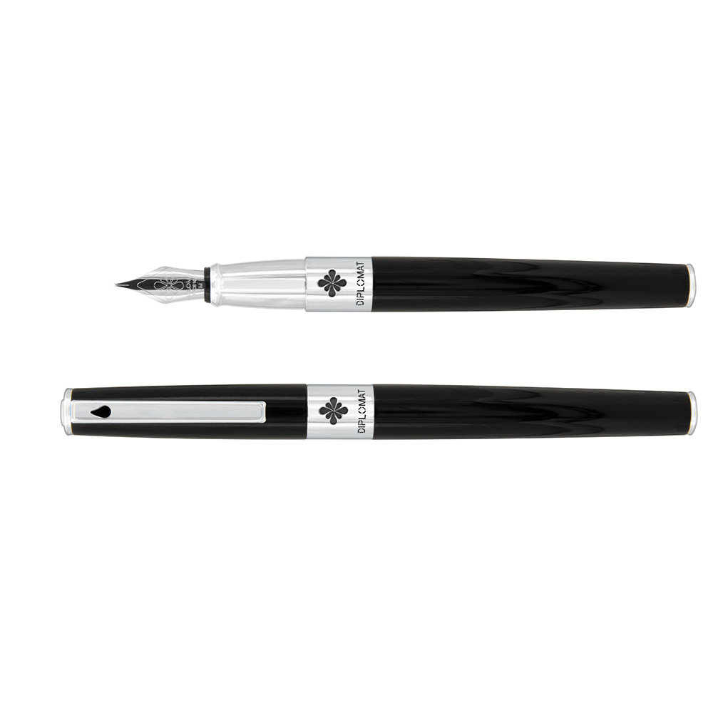 CROSS Beverly Black Lacquer Rollerball Pen With Polished Chrome Appointments Incl. Premium Gift Box – Refillable Rollerball Pen - View #4