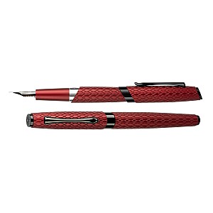 Diplomat Cobra Burgundy Red Guilloche Pióro wieczne