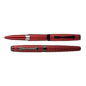 Diplomat Cobra Burgundy Red Guilloche Rollerball