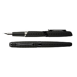 Diplomat Cobra Matte Black Guilloche Fountain pen