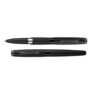 Diplomat Cobra Matte Black Guilloche Rollerball
