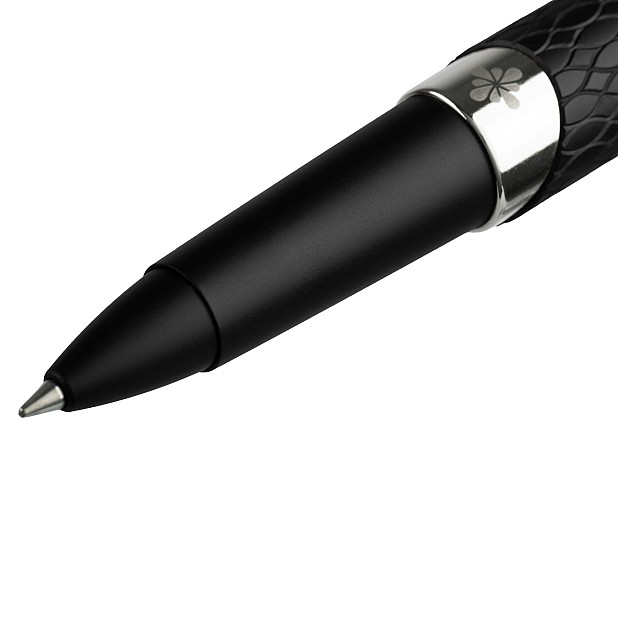 Diplomat Cobra Matte Black Guilloche Roller