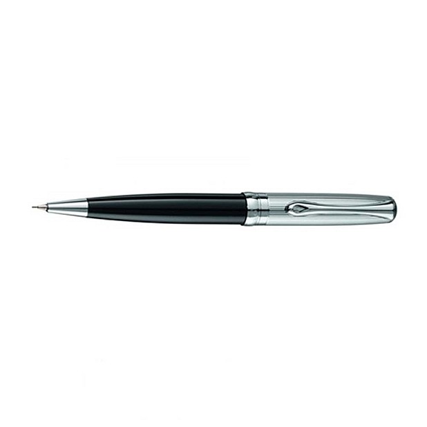Diplomat Excellence A Guilloche Black Chrome Mechanical Pencil 0.7mm
