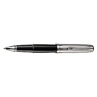 Diplomat Excellence A Guilloche Black Chrome Rollerball