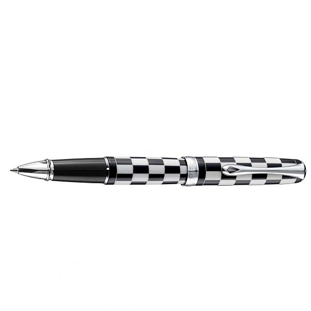 Diplomat Excellence A Rome Black White Rollerball Pre-owned