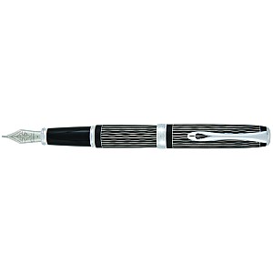 Diplomat Excellence A Lapis Black Waves Guilloche Fountain pen