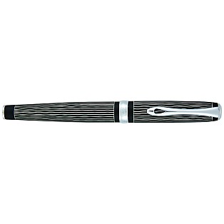 Diplomat Excellence A Lapis Black Waves Guilloche Rollerball