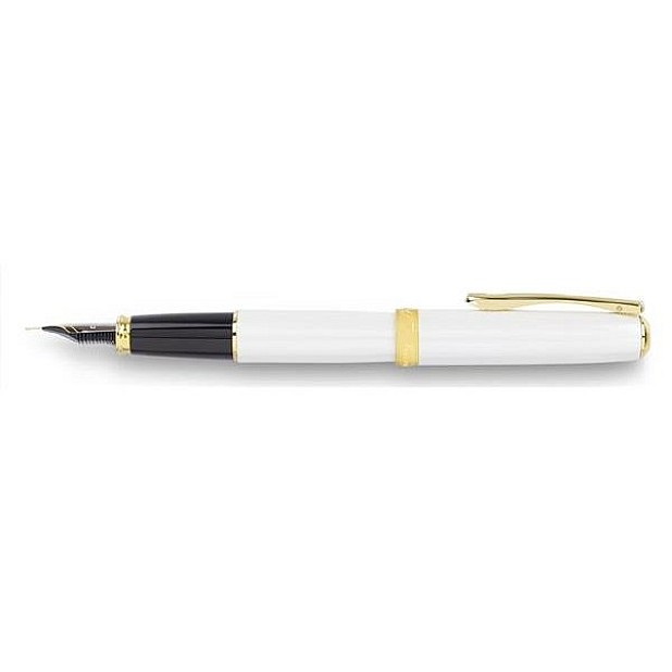 Diplomat Excellence A Pearl White Gold Vulpen