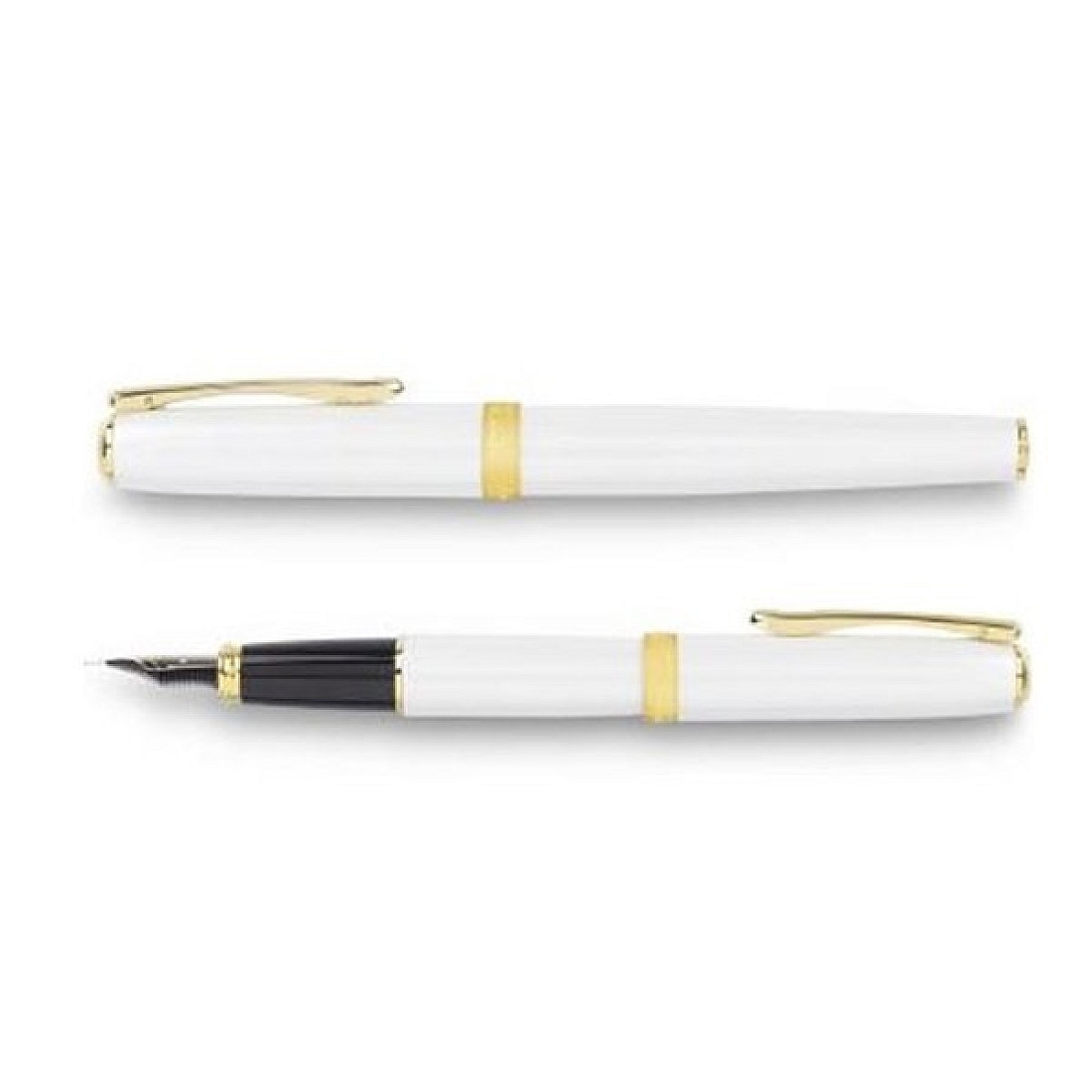 Diplomat Excellence A Pearl White Gold Fountain pen