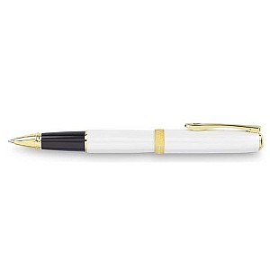 Diplomat Excellence A Pearl White Gold Rollerball