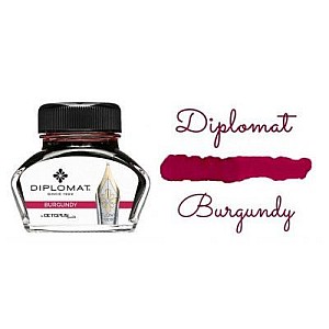 Diplomat Burgundy Ink - Ink Bottle