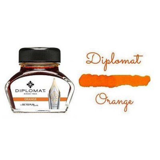 Diplomat Orange Ink - Ink Bottle