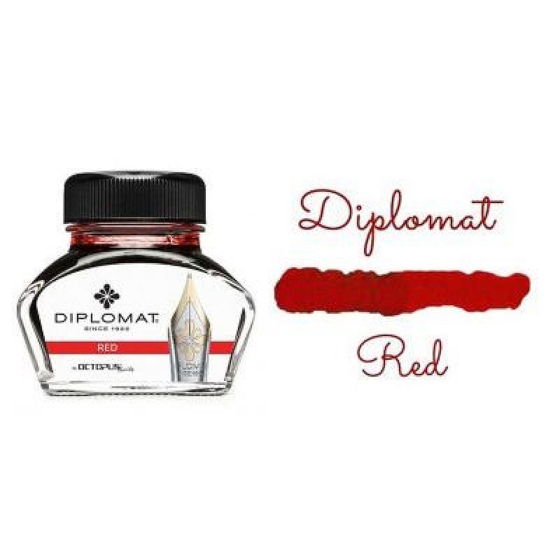 Diplomat Red Ink - Ink Bottle
