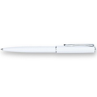 Diplomat Traveller Snowhite Chrome Ballpoint Diplomat Traveller Snowhite Chrome Ballpoint