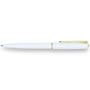 Diplomat Traveller Snowhite Gold Ballpoint Diplomat Traveller Snowhite Gold Ballpoint