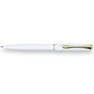 Diplomat Traveller Snowhite Gold Ballpoint Diplomat Traveller Snowhite Gold Ballpoint