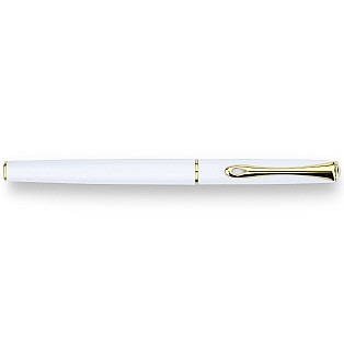 Diplomat Traveller Snowhite Gold Rollerball