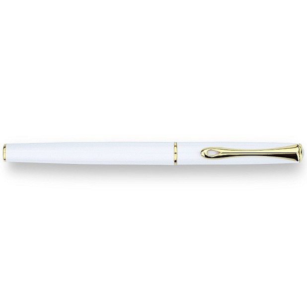 Diplomat Traveller Snowhite Gold Rollerball