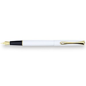 Diplomat Traveller Snowhite Gold Fountain pen