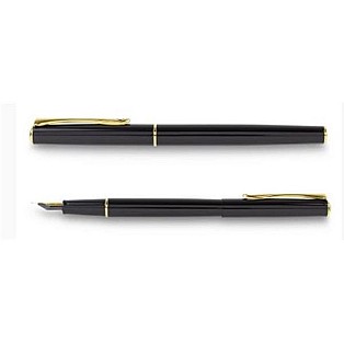Diplomat Traveller Black Laque Gold Fountain pen