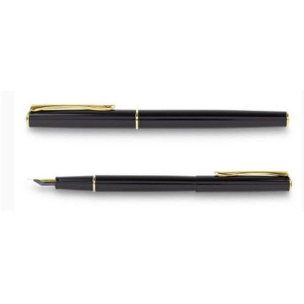 Diplomat Traveller Black Laque Gold Fountain pen