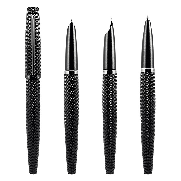 Diplomat Viper Black Guilloche Fountain pen