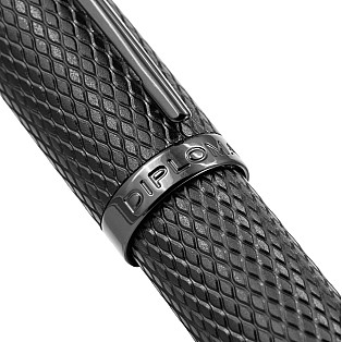 Diplomat Viper Black Guilloche Stylo Plume